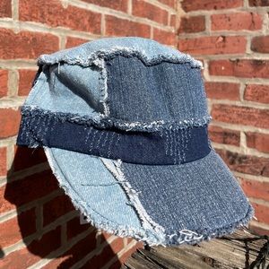 Denim Patchwork Cabbie Hat  - Urban Outfitters
